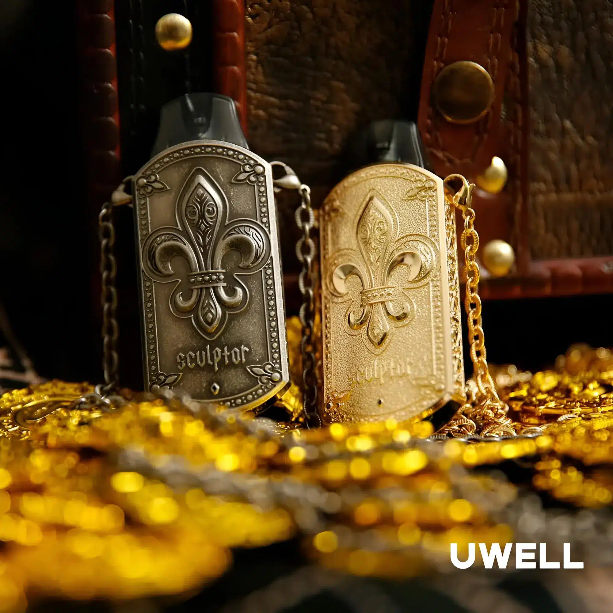 UWELL SCULPTOR 雕塑家 11W 小煙主機｜精緻電鍍金屬雕刻工藝