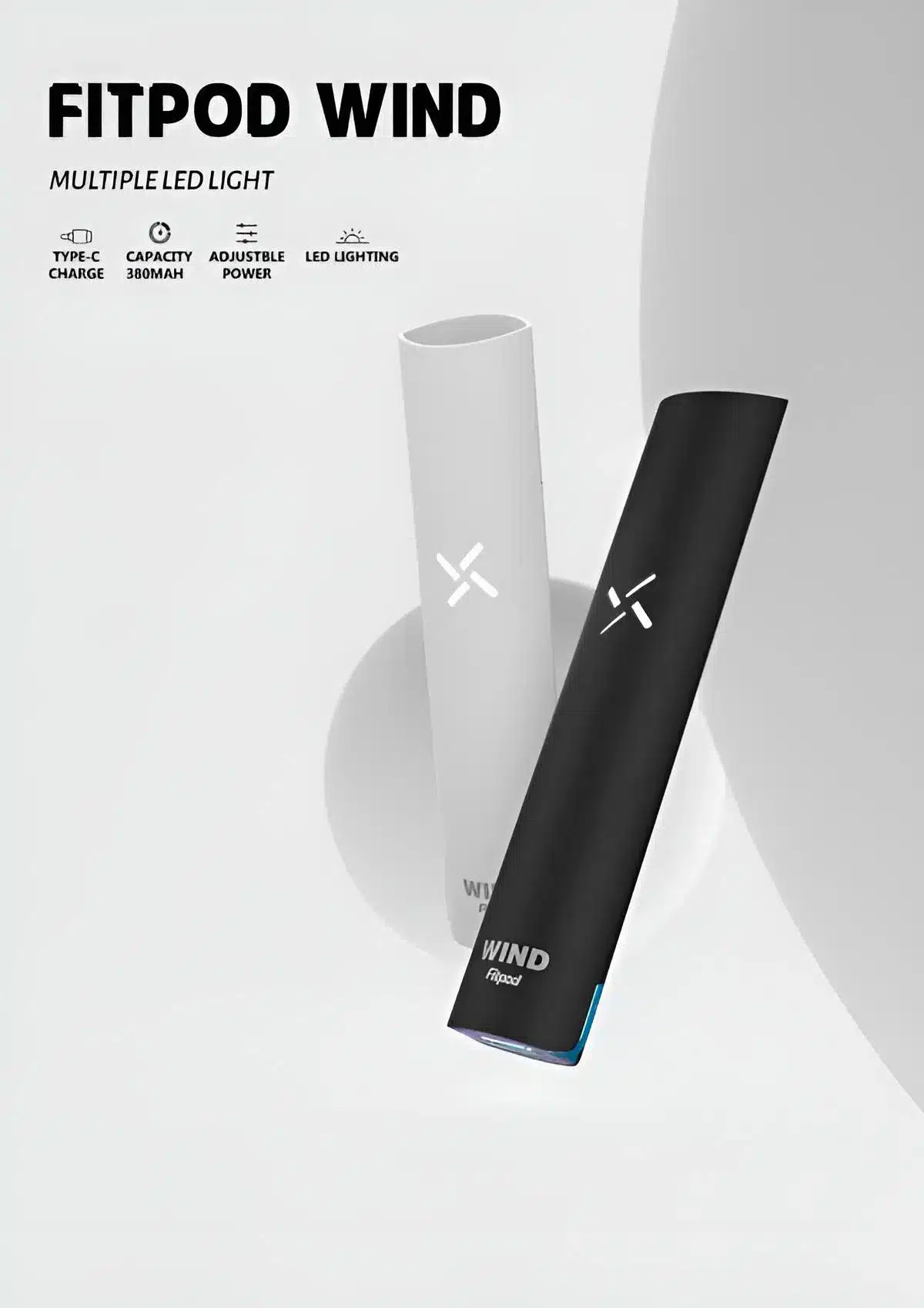 Fitpod Wind 氣流調節煙桿｜四檔霧化模式｜適配RELX一代·SP2·LANA｜7-11到付